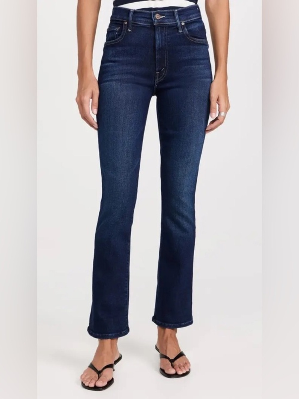 Mother The Insider Ankle Jeans in Mind Games Cropped Slim Bootcut Size 25